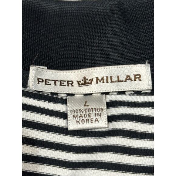 Peter Millar Mens Striped Golf Shirt size Large - Picture 4 of 5